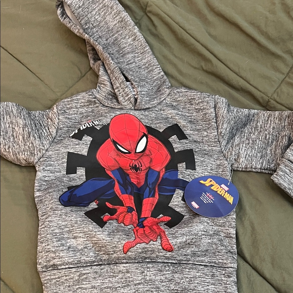 Spider-Man Gray Kids Hoodie